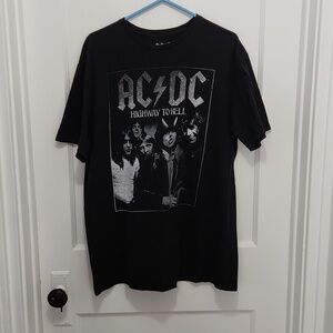 Unisex AC/DC Band Highway to Hell Short Sleeve T-Shirt Size XL